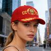 Soviet Union Letters Embroidered Cotton Baseball Cap Adjustable Fashion Outdoor Hat For Men And Women