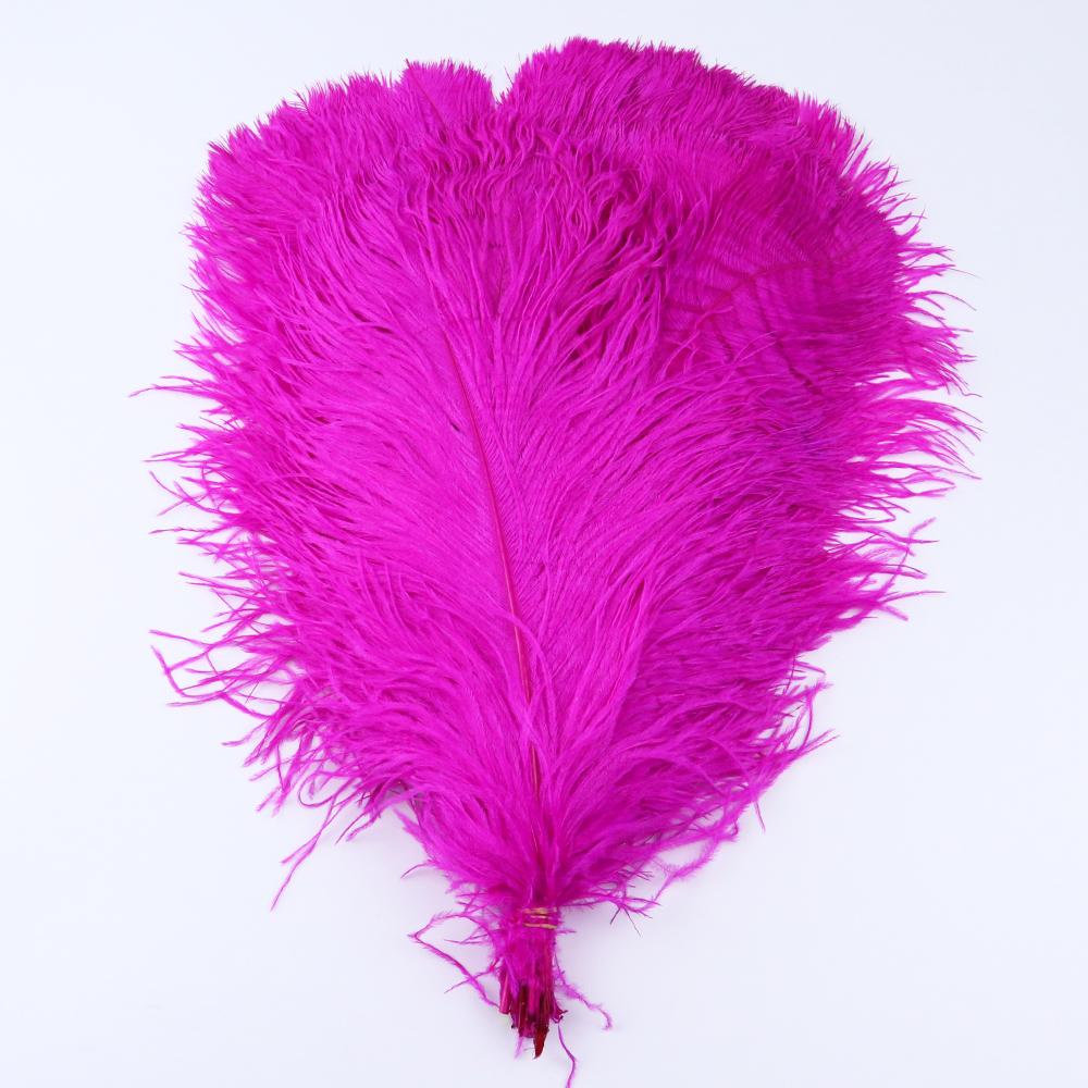 10 Pcs Colorful Ostrich Feather Wedding Table Centerpiece Decoration Plume Real Ostrich Feathers for Carnival Support 15-50 CM