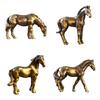Decorative Alloy Horse Miniature Sculpture Handmade Art Work For Desk Top Garden Displays