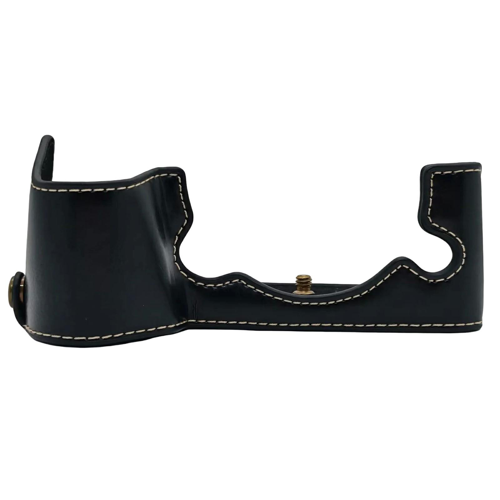 

For Fujifilm X-H2/X-H2s Camera Bottom Case Half Body Leather Cover with Battery Opening A