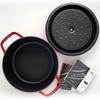 Staub Pico Cocotte Round 1102206 Enamel Pot, 22cm, Cherry, (Product Number 40509-825-0), [Used]