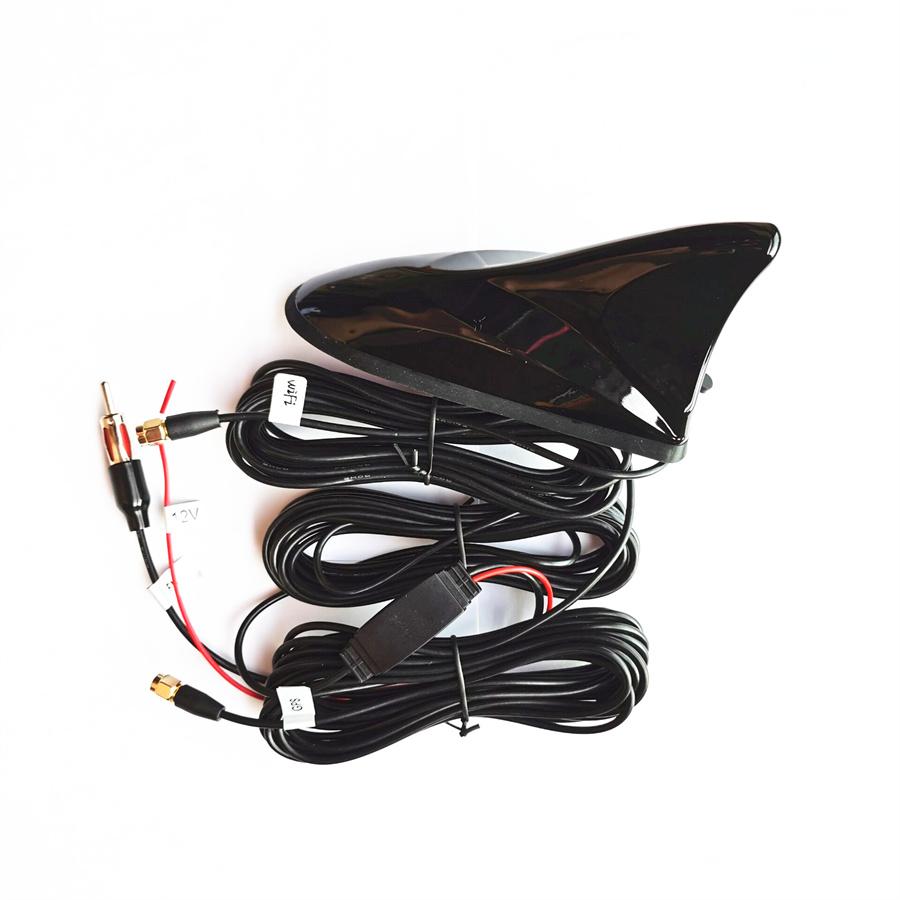 Black Car Top Roof Mount Aerials Shark Fin Stereo Radio Antenna GPS WIFI FM/AM
