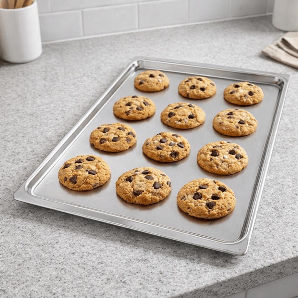 Rectangular Aluminium Zinc Zinc Alloy Baking Tray Even Heating Baking Sheet Durable Baking Pan Cake