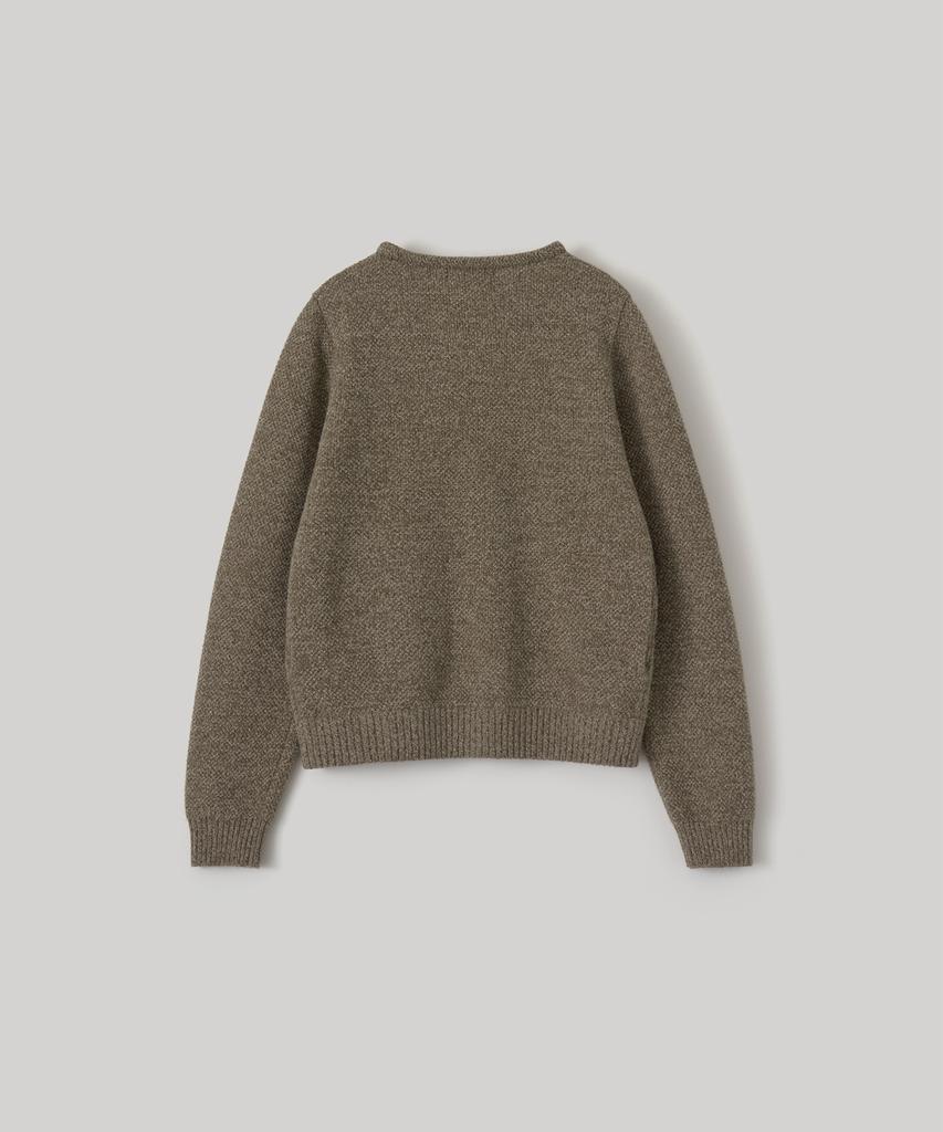 ANOTHER OFFICE WOMEN W. Moss Stitch Double Cardigan (Light Brown)