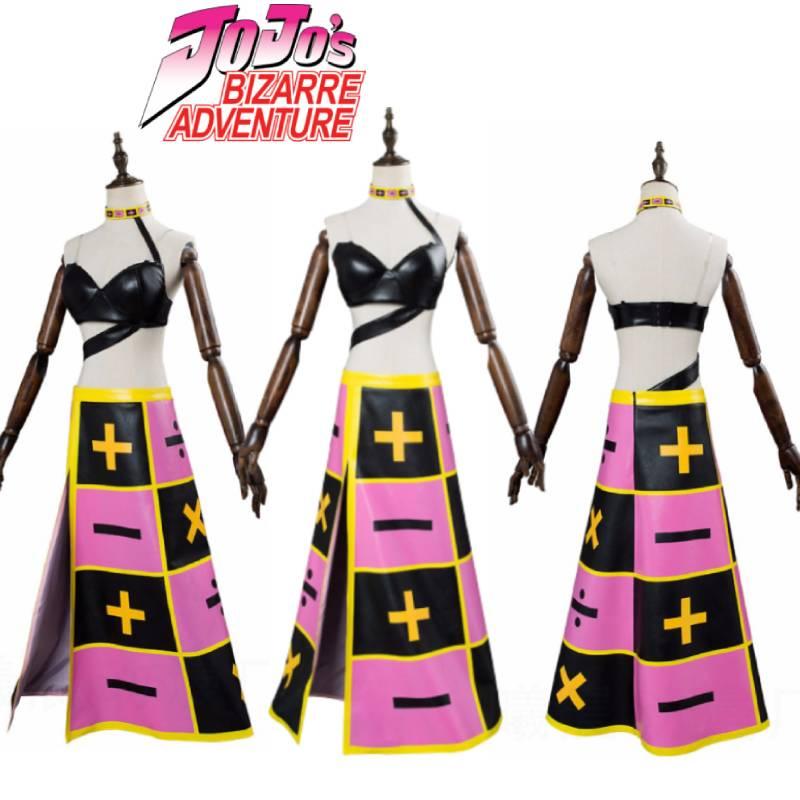 Adventure Jojos Bizarre Trish Una Cosplay Suit Soft Cotton Fabric Fans Gift