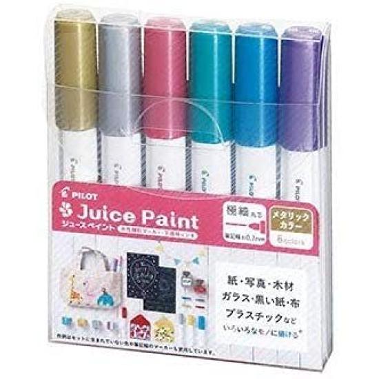 

PILOT Juice Paint F Metallic 6C SJP120FN6CM Marker,