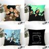 Noise Rock Band SSlowdive Cushion Cover Eco Linen Pillow Case DoubleSided Print Breathable Durable Zipper Home Decor Gift