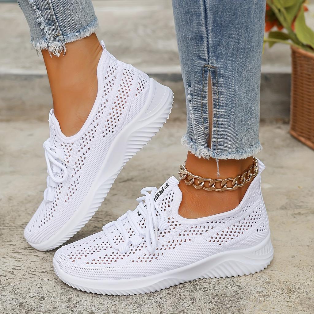 Summer Breathable Women's Shoes, New Sports Shoes, Mom's Comfortable Mesh Shoes, Lightweight Casual Shoes