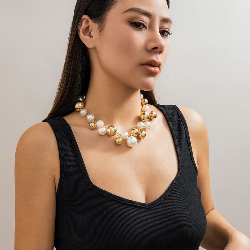 Fashion Women Chocker Spring/Summer Clavicle Chain Big Beads