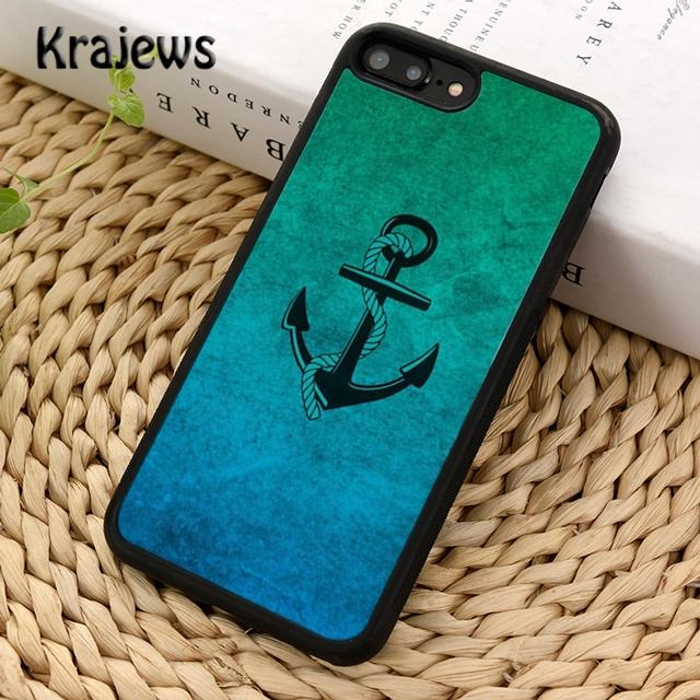 Krajews Classical Small Anchors Phone Case Cover For iPhone 16 15 SE2020 14 6 7 8 plus 11 12 13 pro max Plus coque Fundas