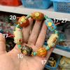 Tibetan Style Enamel Beaded Bracelet, Multicolor Vintage Gold-Plated Ethnic Jewelry,Handmade Enamel Charm Bracelet