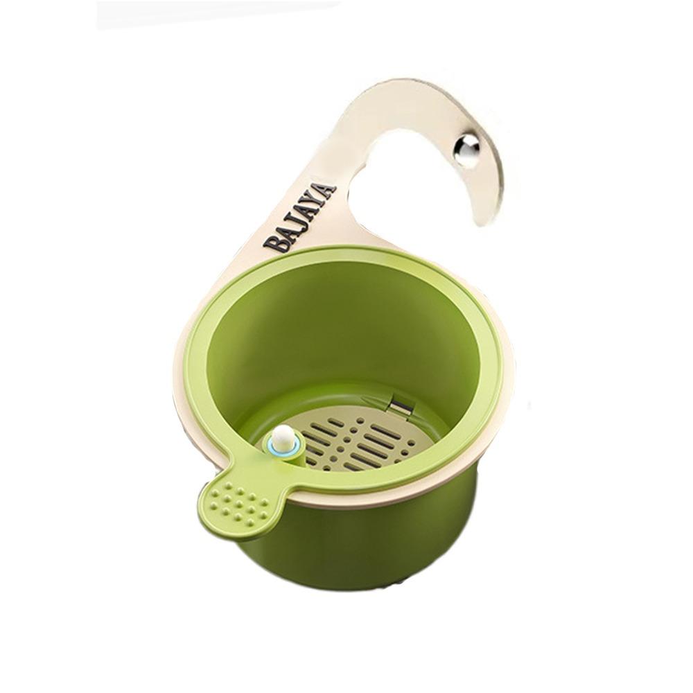 

Versatile Design Hanging Filter Basket Quickly Drain Kitchen Sink Strainer Dishwasher Safe зелёный