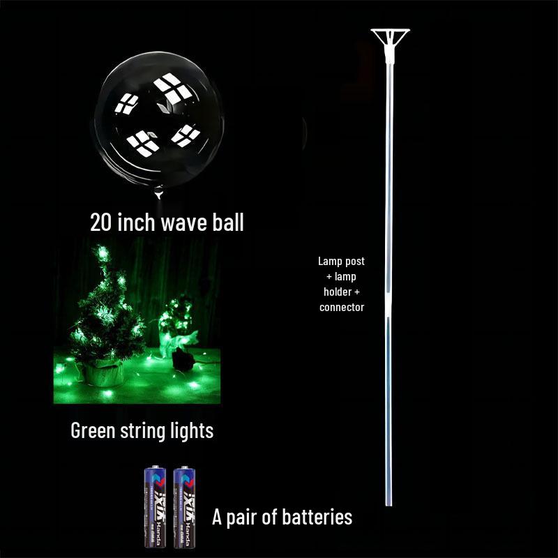 Glowing Bobo Balloon - Transparent LED Light-Up Balloon for Kids' Toys and Wedding Decorations