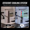 For PS5 Pro/PS5 Slim Cooling Fan Efficient Cooling System with USB Port & RGB Light for PS5 Pro/Slim Disc and Digital Edition