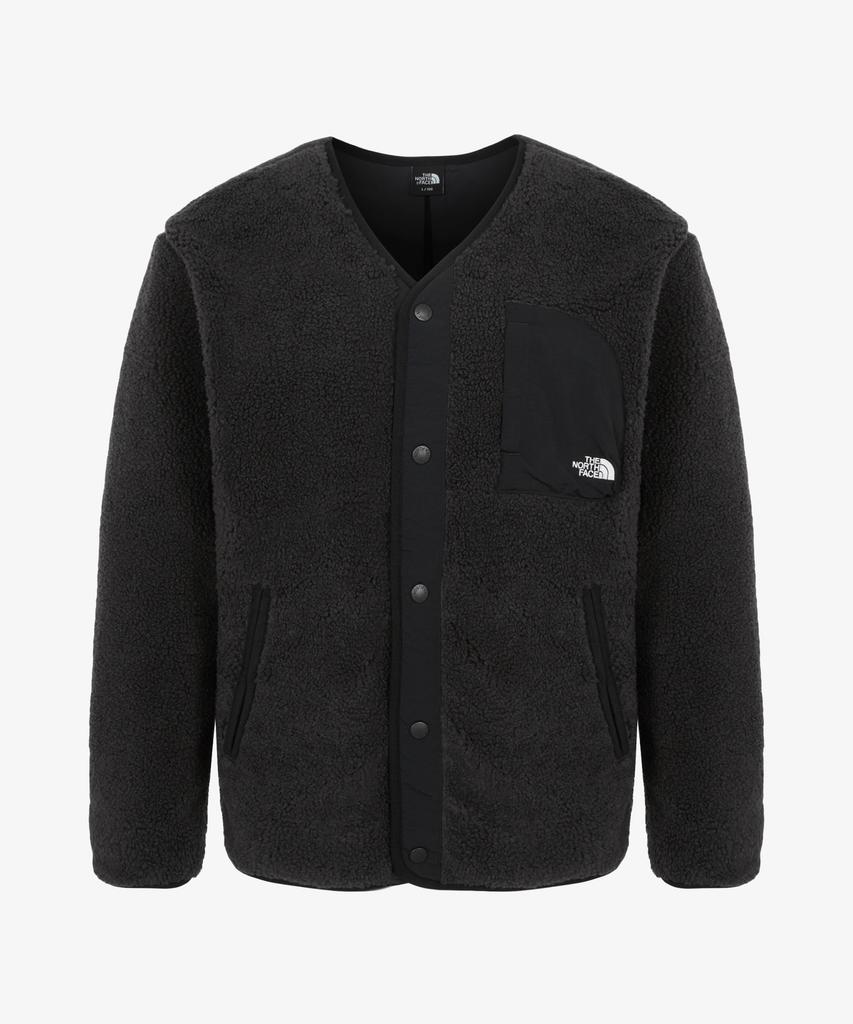 The North Face Nj4Fr57A Teddy Fleece Cardigan Charcoal