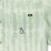 Vans Logo Embroidered Tie-Dye Print Single-Breasted Polo Shirt Men Shirts Light-Green VN00062VYV9