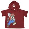 2026 Summer Collection Super Mario Hooded [Bandai] Short-Sleeve T-Shirt (Super Mario, Nintendo, Red, 100cm)