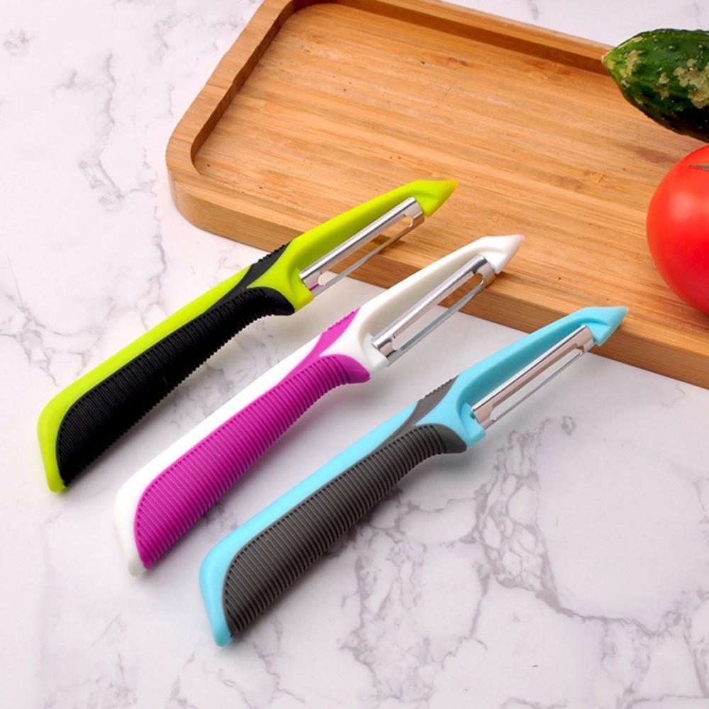 New Anti Slip Handle Peeler Cutter Melon Potato Fruit Peeling Knife Stainless Steel Kitchen Vegetable Peeling Tools Accessories