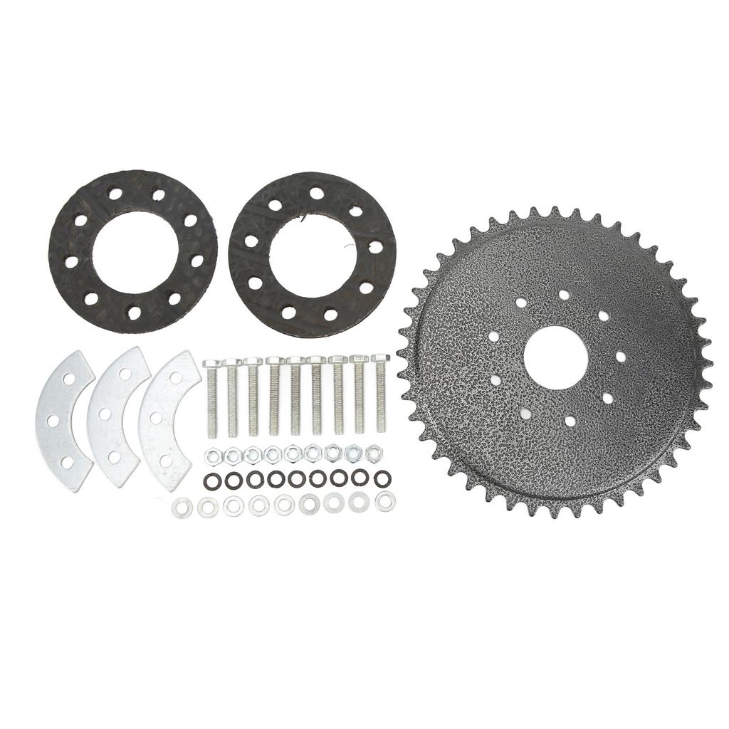 44 Tooth Sprocket with Mount Kit 9 Holes Better Transmission Performance for 50cc 66cc 80cc Motor Gas Engine