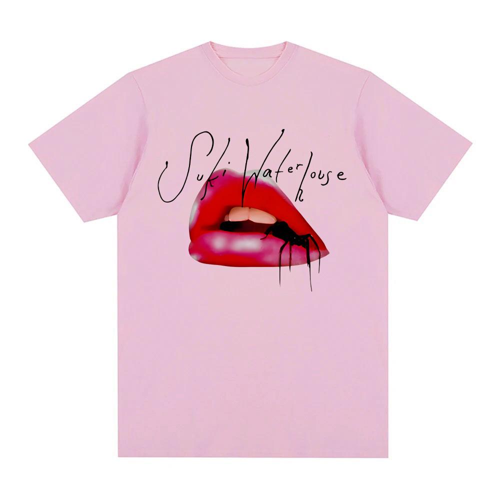 Spider Baby TEE Suki Waterhouse 2025 NOVÉ 100% Bavlna TOPY Zpěvaččin Stejný Styl Vintage Vysoká Kvalita Letní Album Hip Hopové Tričko