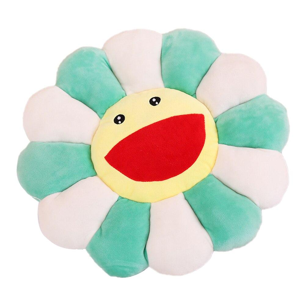 42cm Colorful Sun Flower Plush Toy Sunflower Stuffed Doll Cat Pet Cushion Mat Pillow Home Bedroom Shop Restaurant Decor