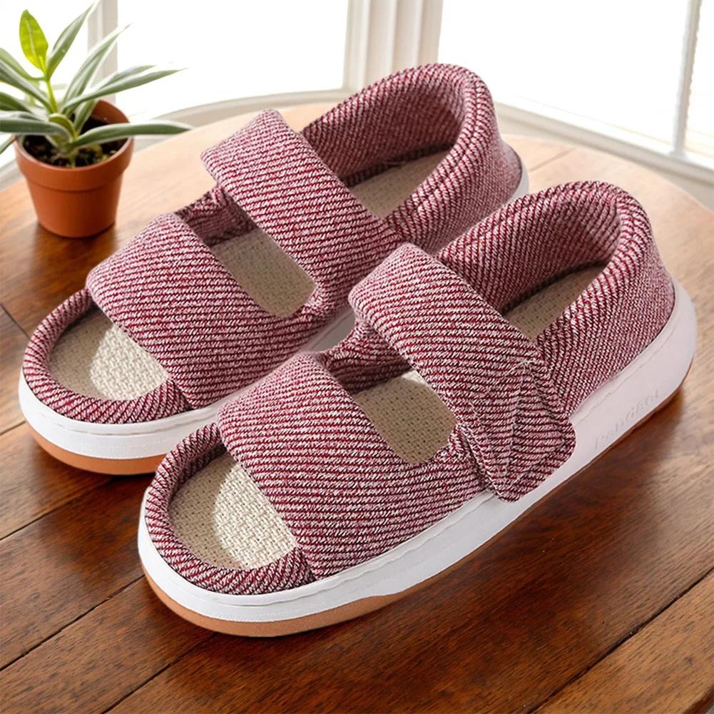 Fashion Summer Home Slippers Thick-soled Sandals Double Straps Wide Sandals Do Not Slip Comfortable Walking Sandals for Men and Women