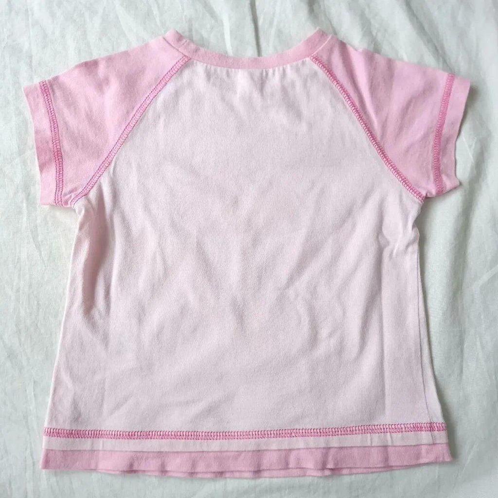 Playful Pink Candy T-shirt - Soft Cute Short Sleeve Y2K Replica Two-Piece Top for Girls