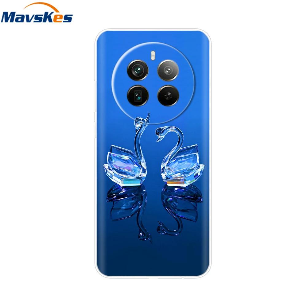 For Realme 12 Pro+ Case Love Heart Soft Silicone Cover for Oppo Realme 12 Plus 5G Fundas for Realme 12 Pro Plus Realme12 Bumper