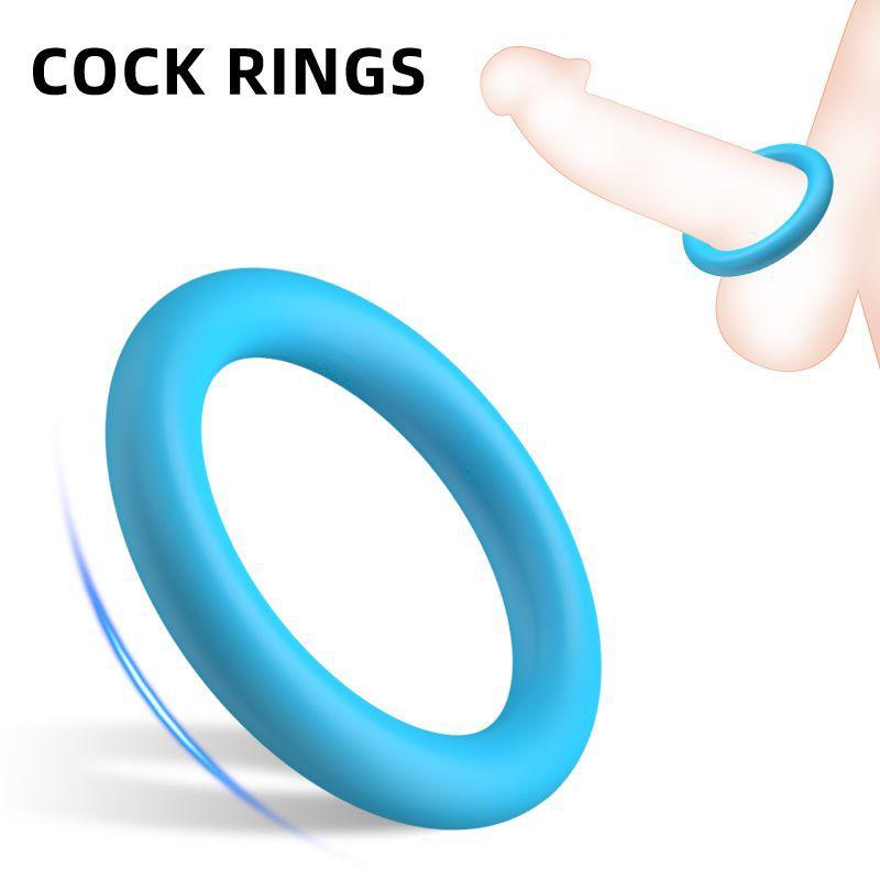 Silicone Penis Cock Ring On For Men Delay Ejaculation Erection Sex Toys for Couple Sex Toy Penis Ring Man Dick Enlarger Ring