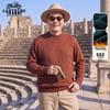 Men's Fleece-Lined Thermal Crewneck Knit Sweater