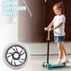 Professional 10cm Skateboard Wheel Premium Aluminum Alloy Rims PU Tires Precisions Bearing for Smooth Rolling Ridings