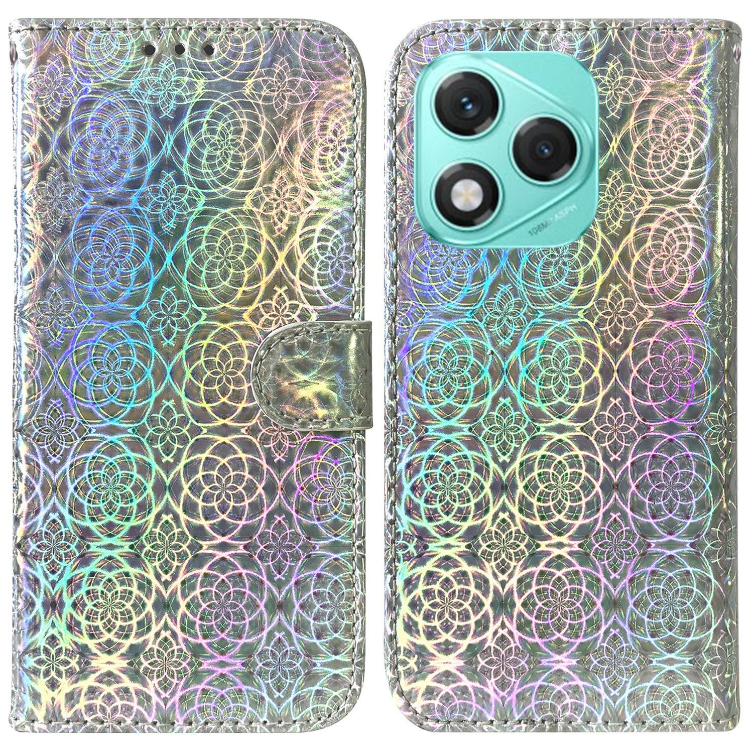 

For Honor 400 Lite 5G Stand Case Dazzling Flower Leather Phone Cover C
