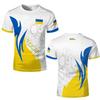Ukraine Patriotic T Shirt With Flag And Map Print Tshirts Casual Wear Breathable Fabric Ukrainian National Sports Tees Clothing