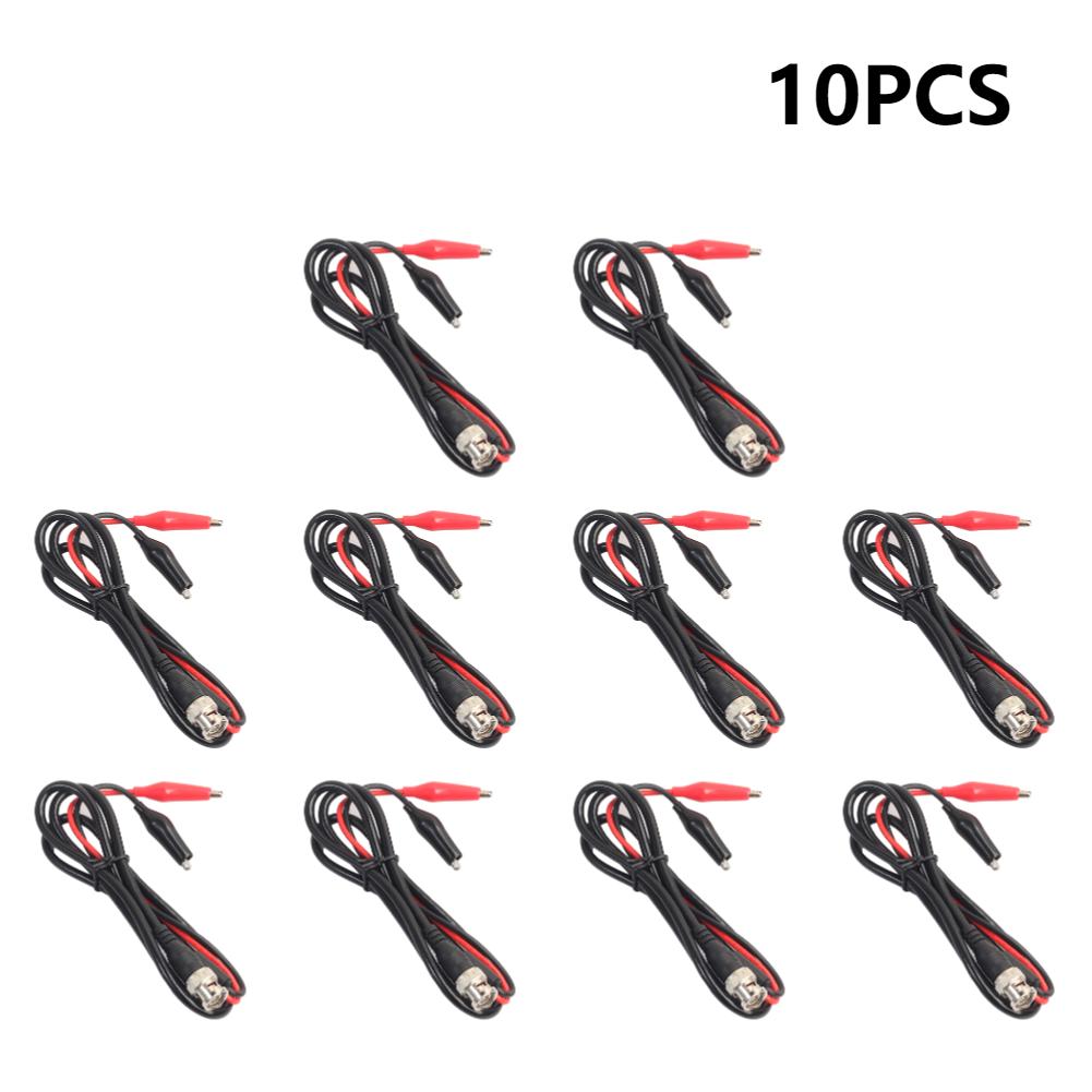 1m Digital Oscilloscope BNC Probe Test Leads 50 ohm Coaxial Q9 Male Plug to Dual Alligator Crocodile Clip Test Line Cable