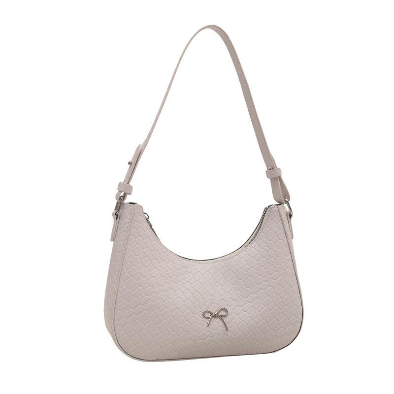 Sac axillaire petit sac femme printemps et été nouvelle mode polyvalent sac bandoulière messenger design de niche sac croissant