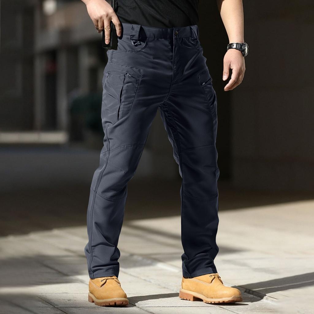 Mens Pants Ripstop Cargo Work Pants with Multi-pocket Water Resistant Breathable Hiking Camping Travel Fishing Construction Pants