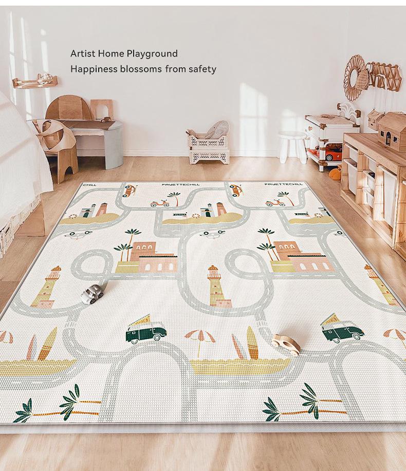 BABYGO Foldable Infant Crawling Mat - Thick XPE Foam Baby Play Mat for Home