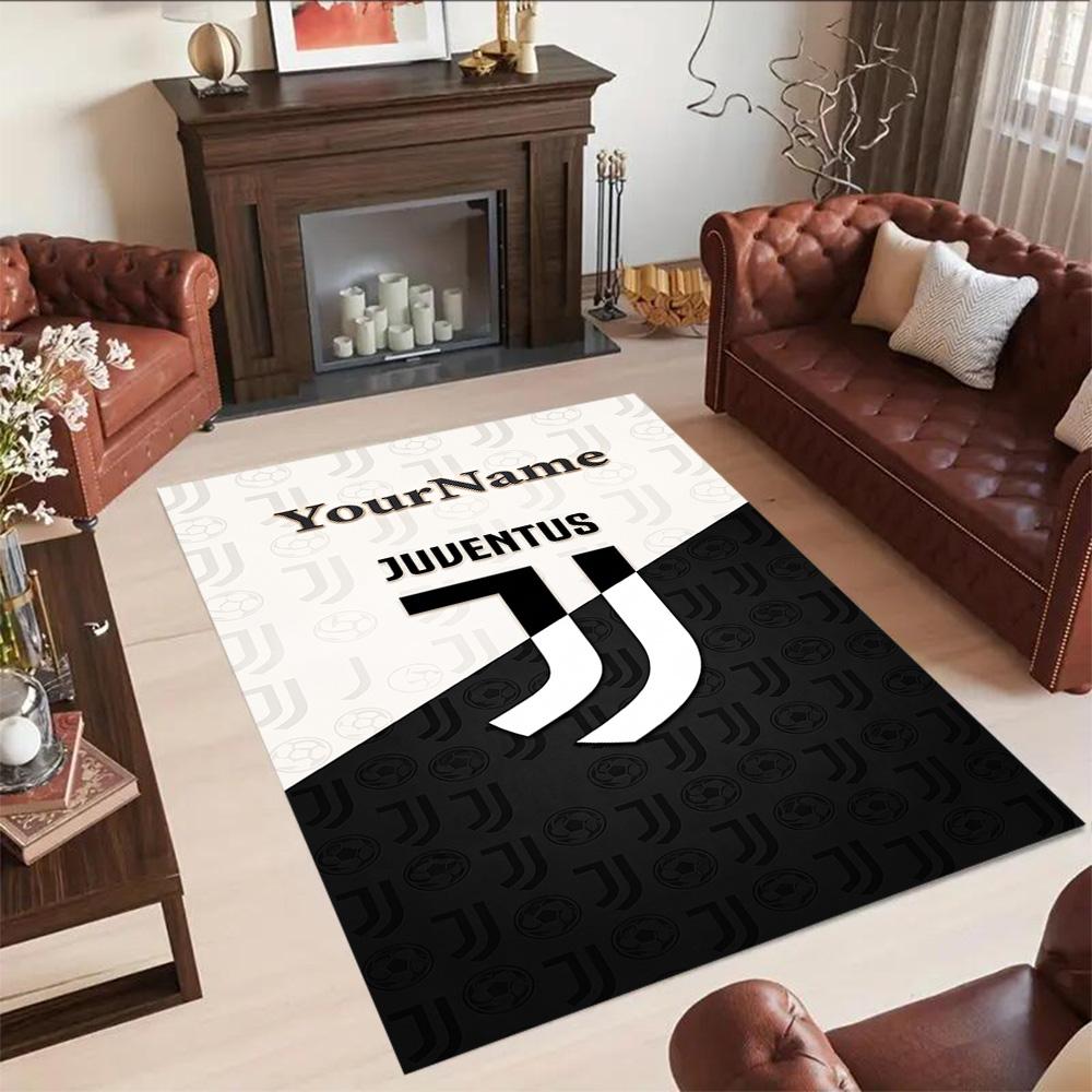 Juventus Personalized Name Floor Mat Suitable for Study room Outdoor Dormitory Living Rooms Anti-slip Rug Office home decor