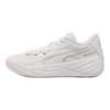 Puma All-Pro Nitro Comfortable Lightweight Shock Absorption Slip Resistant Anti-Twist Low Top Basketball Shoes Unisex Sneaker White 311343-01