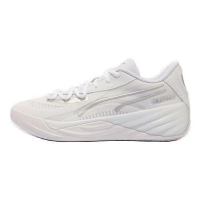 All-Pro Nitro Comfortable Lightweight Shock Absorption Slip Resistant Anti-Twist Low Top Basketball Shoes Unisex Sneaker White 311343-01