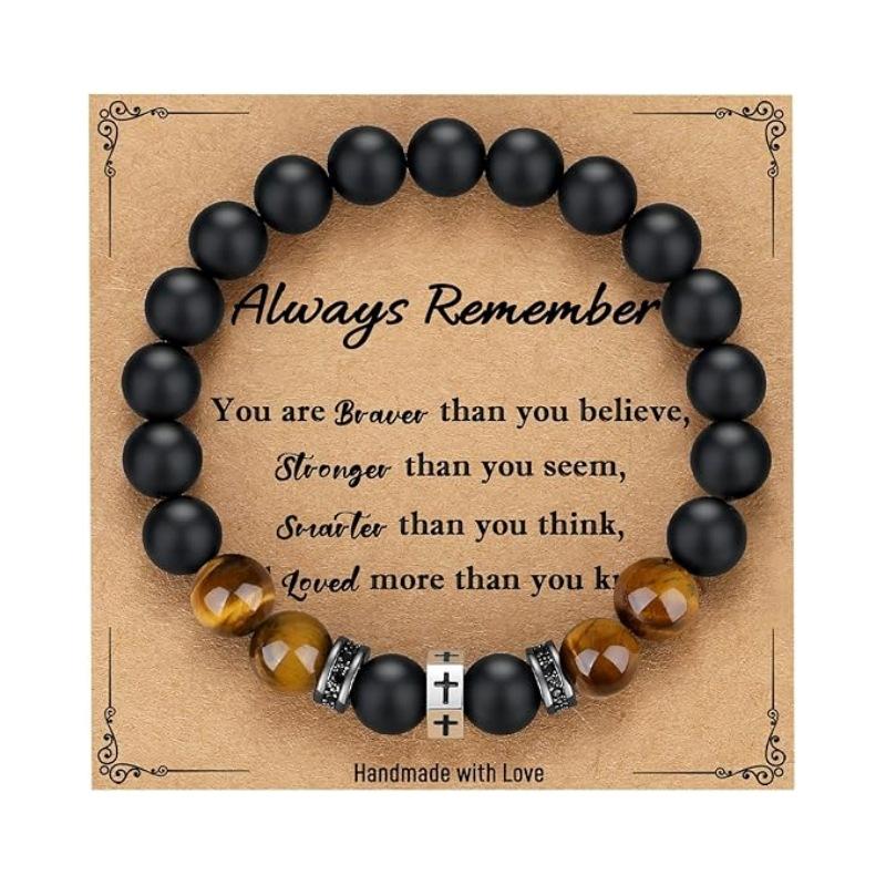 JYL TS Bracelet  Men's Hexagon Cross Eye Adjustable Invokes Protection