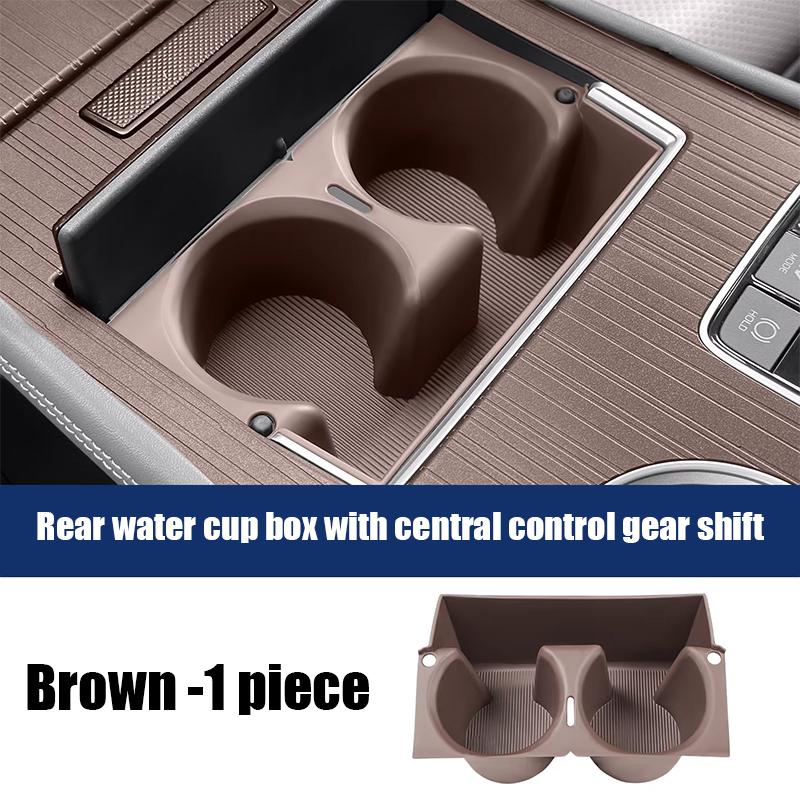 Car center console gear shift rear water cup box interior supplies for Toyota Sienna XL40    2024 2025