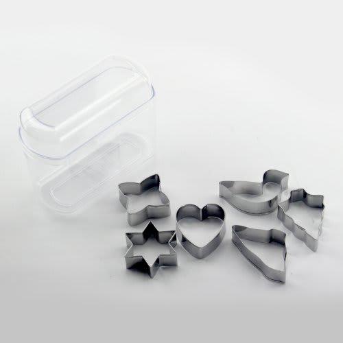 Pearl Metal Antenor Stainless Steel Cookie Mate Set of 6 with Case [Made in Japan] D-3459