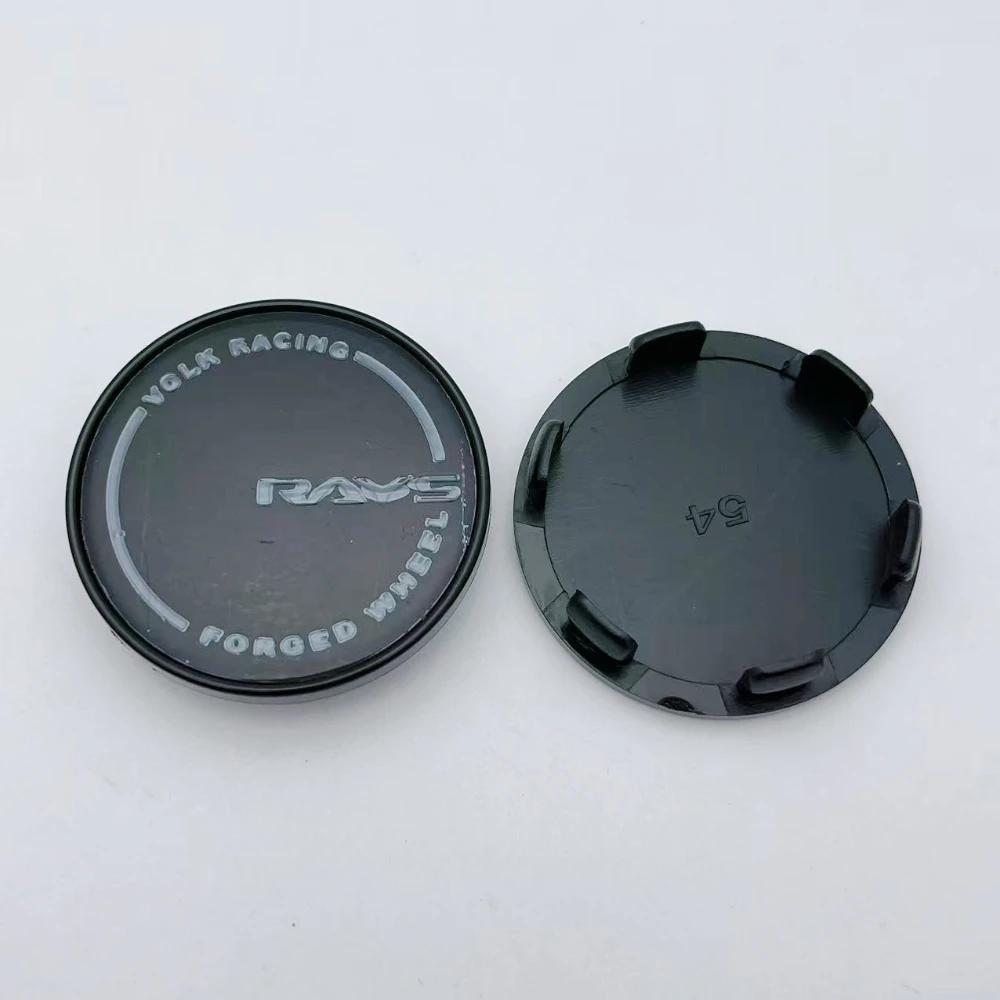 4pcs 54mm 49mm RAYS Logo Emblem Badge Car Wheel Center Caps Wheel Hub Centre Cover Rim Hubcaps Replace Car Styling Accessories