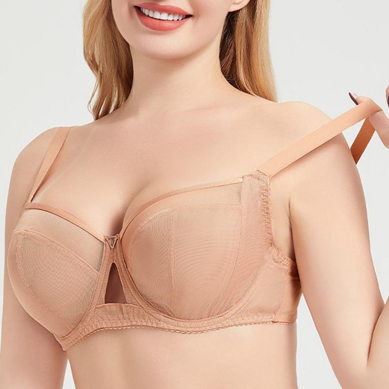Große Größe BH Damen Spitzen-BH Vollschalen-BH Dessous Dünner BH