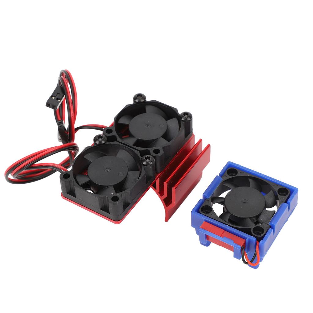 ESC Cooling Fan and Motor Cooling Fan Dual Fan Set for Slash 4x4 VXL 110 for Rustler 4x4 Stampede