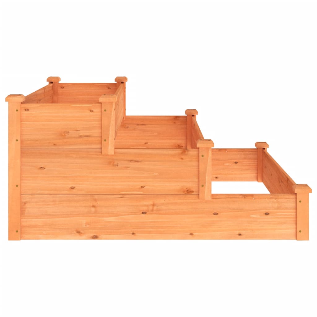 vidaXL Hochbeet Braun 120x120x56 Cm Massivholz Tanne
