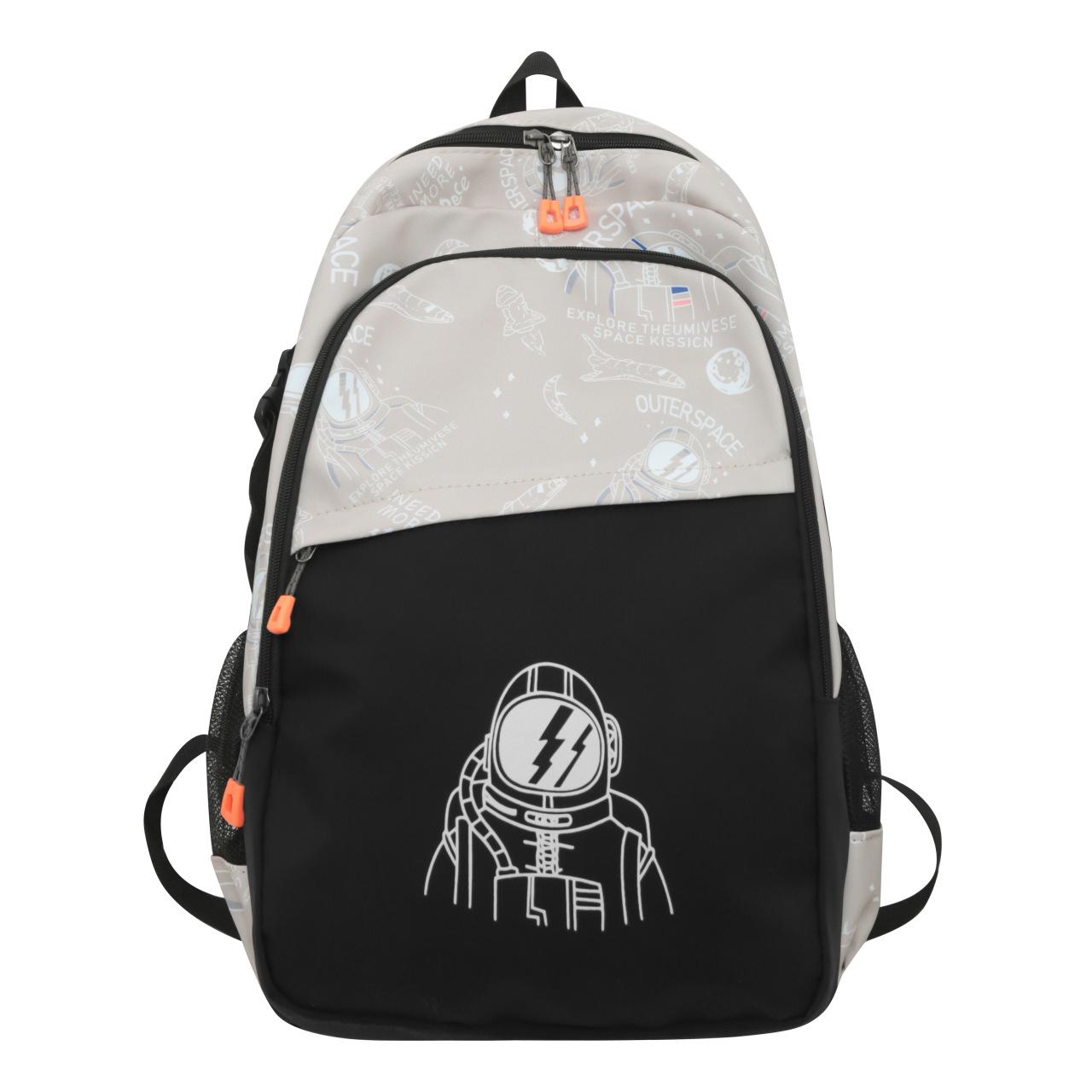 Backpack Astronaut Korean version animation cartoon fashion backpack large capacity leisure campus class student schoolbag хаки