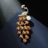 Fashion Peacock Collar Pins Retro Crystal Corsage Pin Jewelry Accessories Peacock Brooch  Banquet