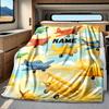Airplane Adventure In The Sky With Clouds Rv Blanketcustomizable With Your Namecomfortable And Stylish Perfect For Rv Travel Beds Chairs Offices Sofas